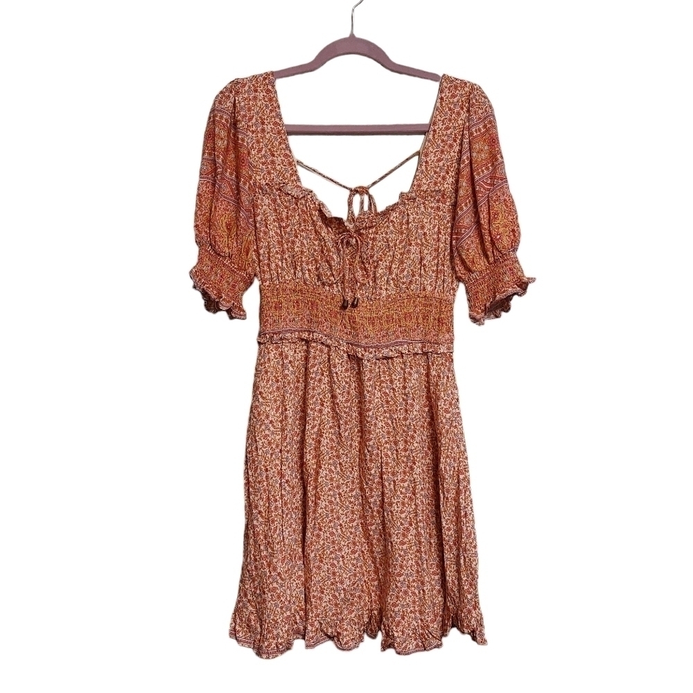 👚 Impeccable Pig Ladies Short Sleeve Midi Romantic Dress- size L
